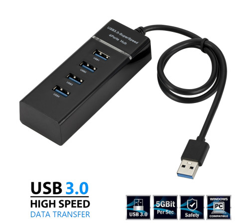 Переходник USB HUB 3.0/4-ПОРТА 30см