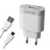 Зарядное устройство LDNIO 18W с кабелем Type-C (1м)