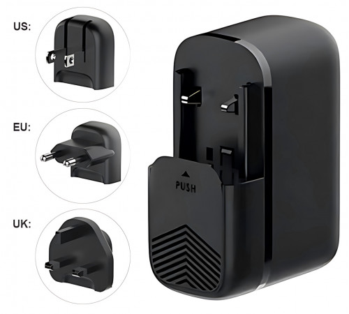 Зарядное устройство для телефона LDNIO 65W Gan Black с кабелем Type-C (1m)