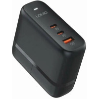 Зарядное устройство для телефона LDNIO 65W Gan Black с кабелем Type-C (1m)