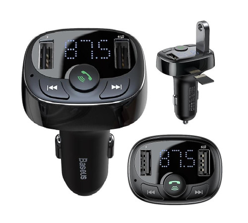 Зарядное устройство для автомобилей Baseus T typed Bluetooth MP3 car charger