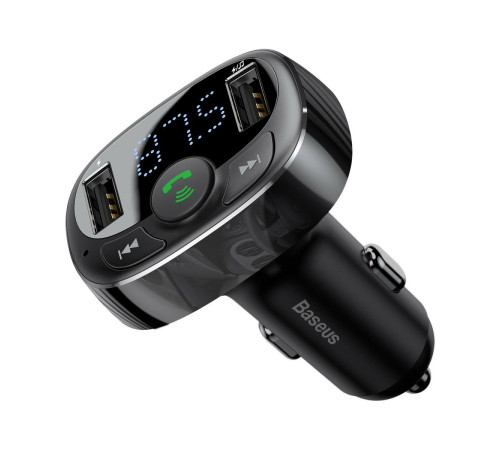 Зарядное устройство для автомобилей Baseus T typed Bluetooth MP3 car charger