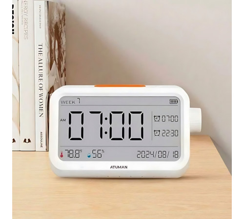 Часы мультифункциональные Atuman MT2 Thermohygrometer Alarm Clock