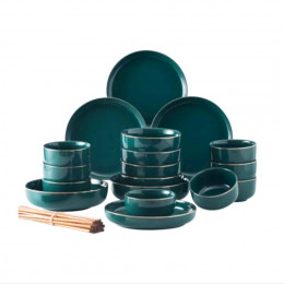 Набор керамической посуды SONGFA Green 26 приборов