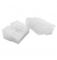 Разъем питания прямой 12pin mama+papa white