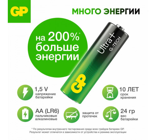 Батарейка AA 1.5V GP Ultra +