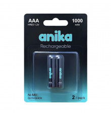Батарейка перезаряжаемая AAA Anika HR03 1000mAh x2