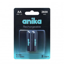 Батарейка перезаряжаемая AA Anika HR6 2600mAh x2