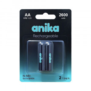 Батарейка перезаряжаемая AA Anika HR6 2600mAh x2