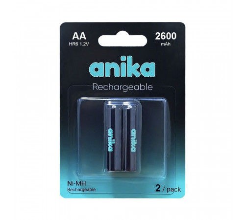 Батарейка перезаряжаемая AA Anika HR6 2600mAh x2 Батарейка перезаряжаемая AA Anika HR6 2600mAh x2