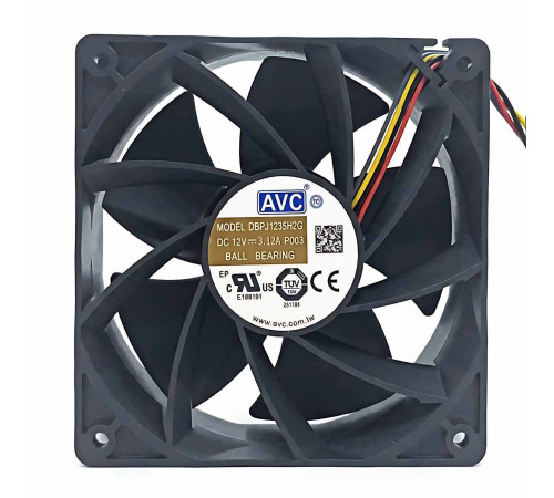 Кулер 12см 12V 3.12A 7000 AVC
