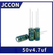 Конденсатор 50v4.7uf JCCON x5