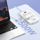 Удлинитель питания LDNIO 2500W / 4 розетки / 2 USB / 2 Type-C 45W (2m) SC4407c