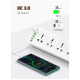 Удлинитель питания LDNIO с USB-портом, 2500W, 10 розеток, 6 USB 17W (2m) SC10610