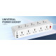 Удлинитель питания LDNIO 2500W / 10 розеток / 3 USB / 3 Type C / 33W (2m) SC10610c