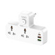 Сетевой фильтр двойник LDNIO 2500W / 2 розетки / 2 USB / Type C / 20W SC2311