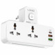 Сетевой фильтр двойник LDNIO 2500W / 2 розетки / 2 USB / Type C / 20W SC2311