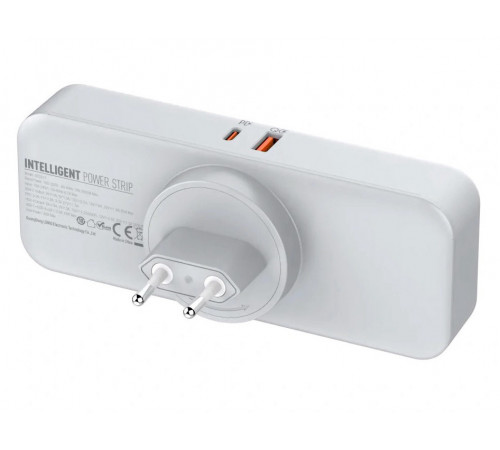 Сетевой фильтр тройник LDNIO 2500W / 3 розетки / 1x USB / 1x Type C / 30W SC3317
