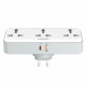 Сетевой фильтр тройник LDNIO 2500W / 3 розетки / 1x USB / 1x Type C / 30W SC3317
