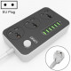Удлинитель питания LDNIO 2500W / 3 розетки / 6 USB / 17W (2m) SC3604 BLACK