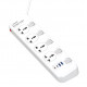Удлинитель питания LDNIO 2500W / 4 розеток / 2 USB / 2 Type C / 20W (2m) SC4408C