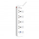 Удлинитель питания LDNIO 2500W / 4 розеток / 2 USB / 2 Type C / 20W (2m) SC4408C