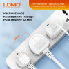 Удлинитель питания LDNIO с USB-портом, 2500W, 5 розеток, 3 USB PD/QC 38W (2m)