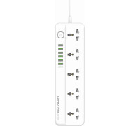 Удлинитель питания LDNIO с USB-портом, 2500W, 5 розеток, 6 USB 17W (2m) SC5614