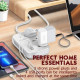 Удлинитель питания LDNIO 2500W / 3 SMART розетки / 3 USB / Type C / 30W (2m) SCW3451