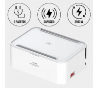 Удлинитель питания органайзер BOX LDNIO 2500W / 5 розеток / 3 USB / 15.5W (2m) SN5310