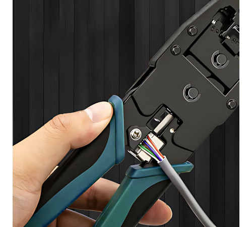 Обжимник (Кримпер) для обжима интернет кабеля LAN RJ45 (XL-315 BLUE)