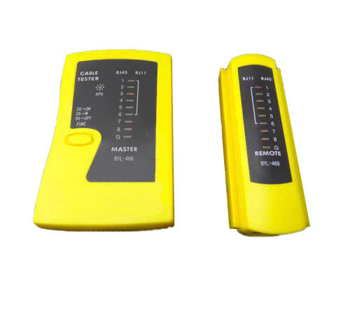 Тестер для LAN кабеля RJ45, RJ11 Yellow