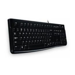 Клавиатура проводная Logitech K120 черный + Коврик