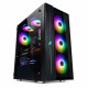 Корпус для ПК 1st player BLACK SIR B7-A + 4fan RGB 12см ATX