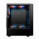 Корпус для ПК 1st player BLACK SIR B7-A + 4fan RGB 12см ATX