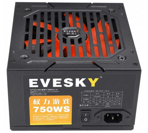 Блок питания ATX 500W Evesky 750WS Б/У