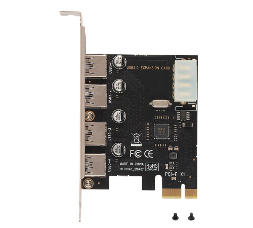 Адаптер для расширения портов PCI-E - USB 3,0 X 4 Molex