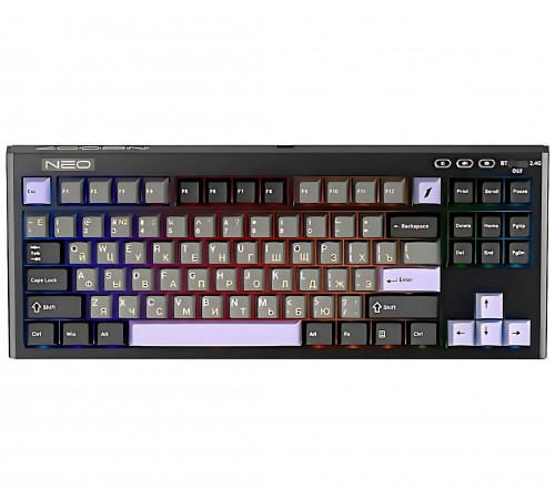 Клавиатура беспроводная механическая игровая 1ST PLAYER NEO87 ENG/RU