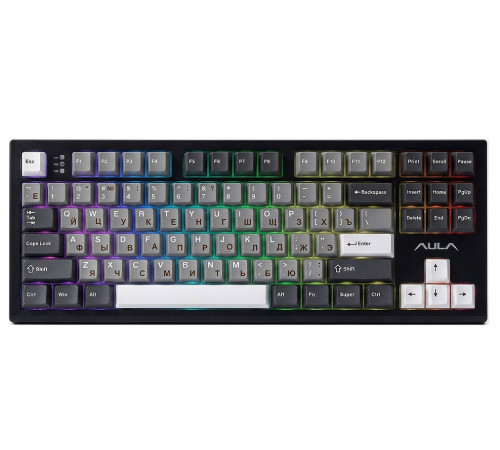 Клавиатура беспроводная механическая игровая AULA S87 BLACK Eng/Ru