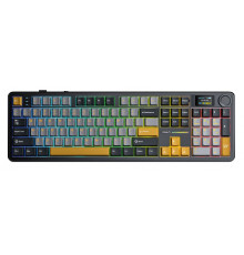 Клавиатура беспроводная механическая игровая AULA F108 PRO BLACK-ORANGE