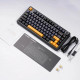 Клавиатура беспроводная механическая игровая AULA F75 AU-F75-6 BLACK-ORANGE