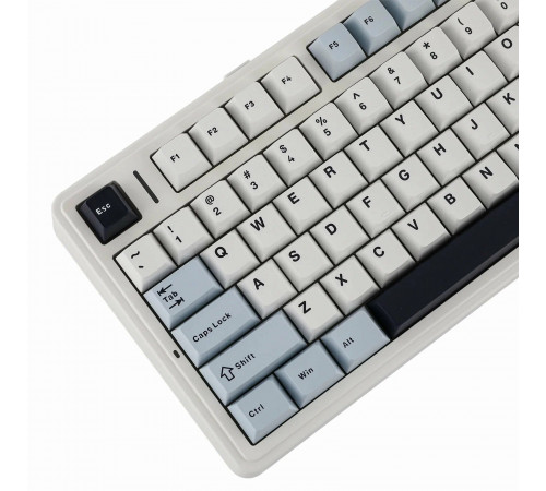 Клавиатура беспроводная механическая игровая AULA F75 AU-F75-4 WHITE-BLUE