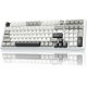 Клавиатура беспроводная механическая игровая AULA F99 AU-F99-18 WHITE-BLACK