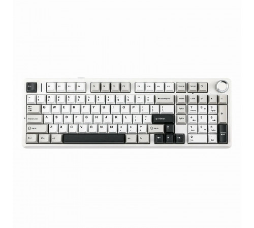 Клавиатура беспроводная механическая игровая AULA F99 PRO AU-F99S-5 WHITE-BLACK Клавиатура беспроводная механическая игровая AULA F99 PRO AU-F99S-5 WHITE-BLACK