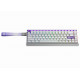 Клавиатура проводная магнитная игровая AULA HERO84HE WHITE-PURPLE Eng/Ru