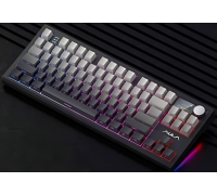 Клавиатура беспроводная механическая игровая AULA S87 PRO GRAY (side print)