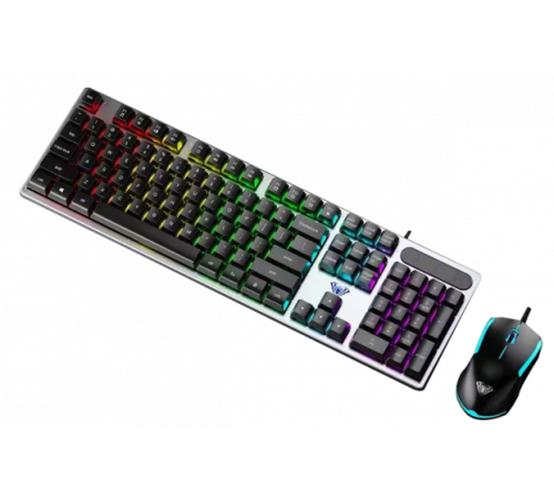 Клавиатура и мышь проводные игровые AULA T630 LED Клавиатура и мышь проводные игровые AULA T630 LED