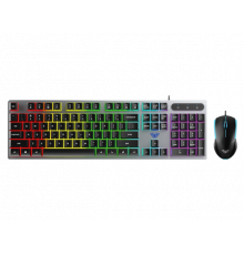 Клавиатура и мышь проводные игровые AULA T630 LED