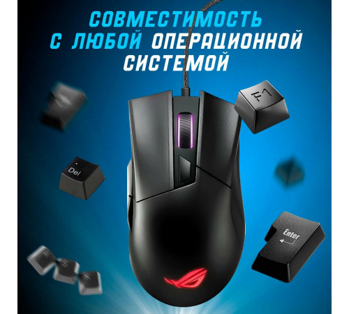 Мышь проводная игровая ASUS Gladius II core