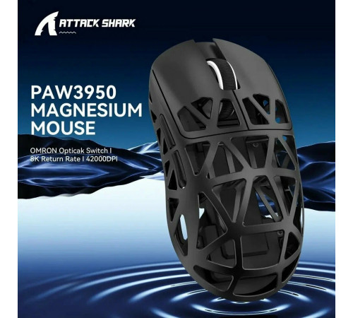 Мышь беспроводная игровая Attack Shark R2 black